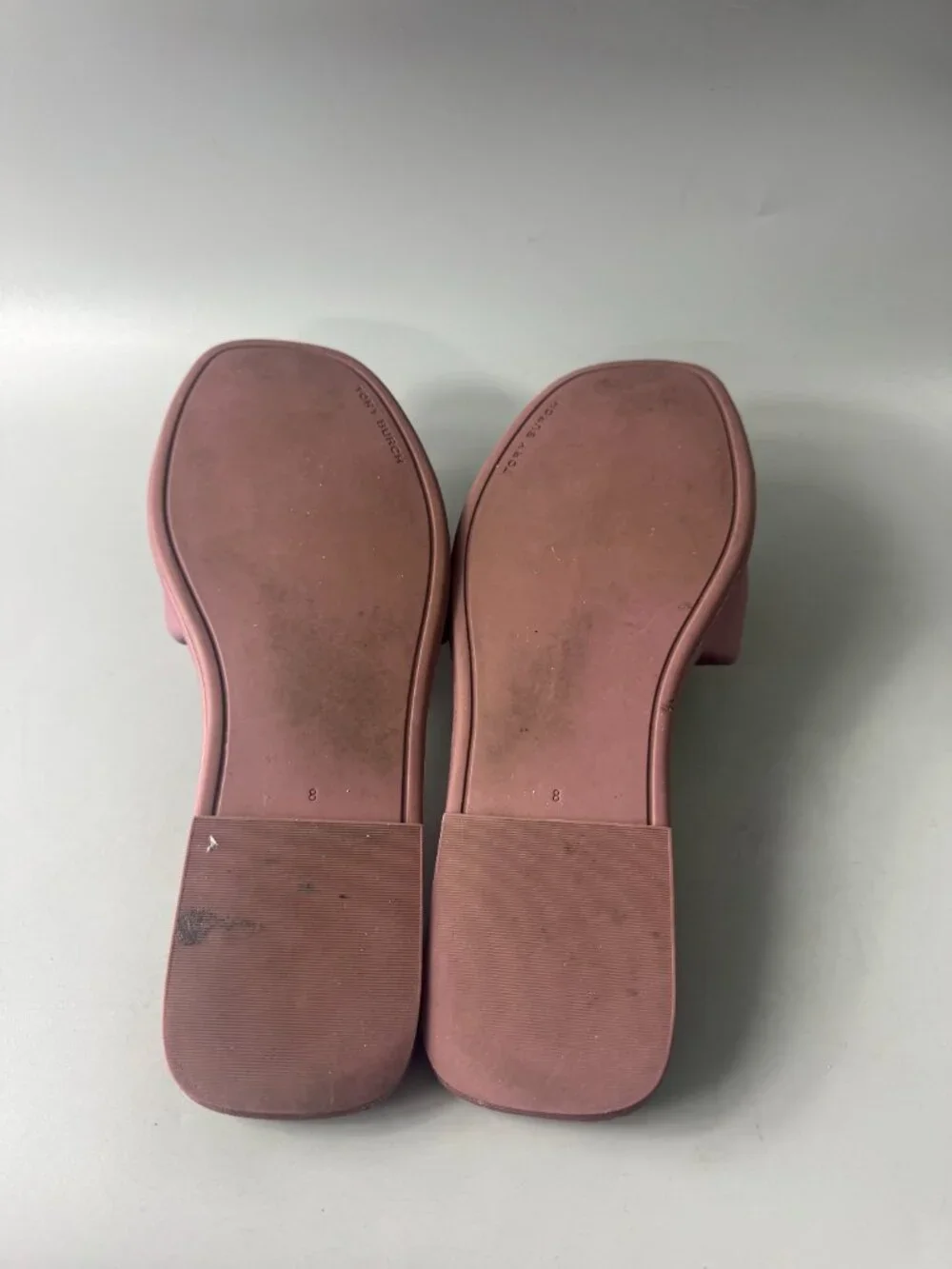Tory Burch Double T Sport Slide Cipria, Size 8